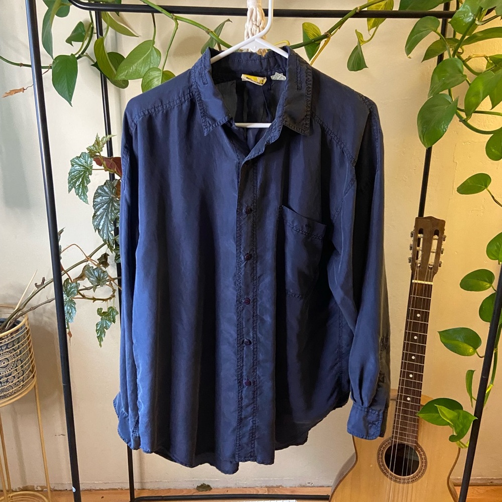 Vintage Men's Creative Edge Silk Shirt